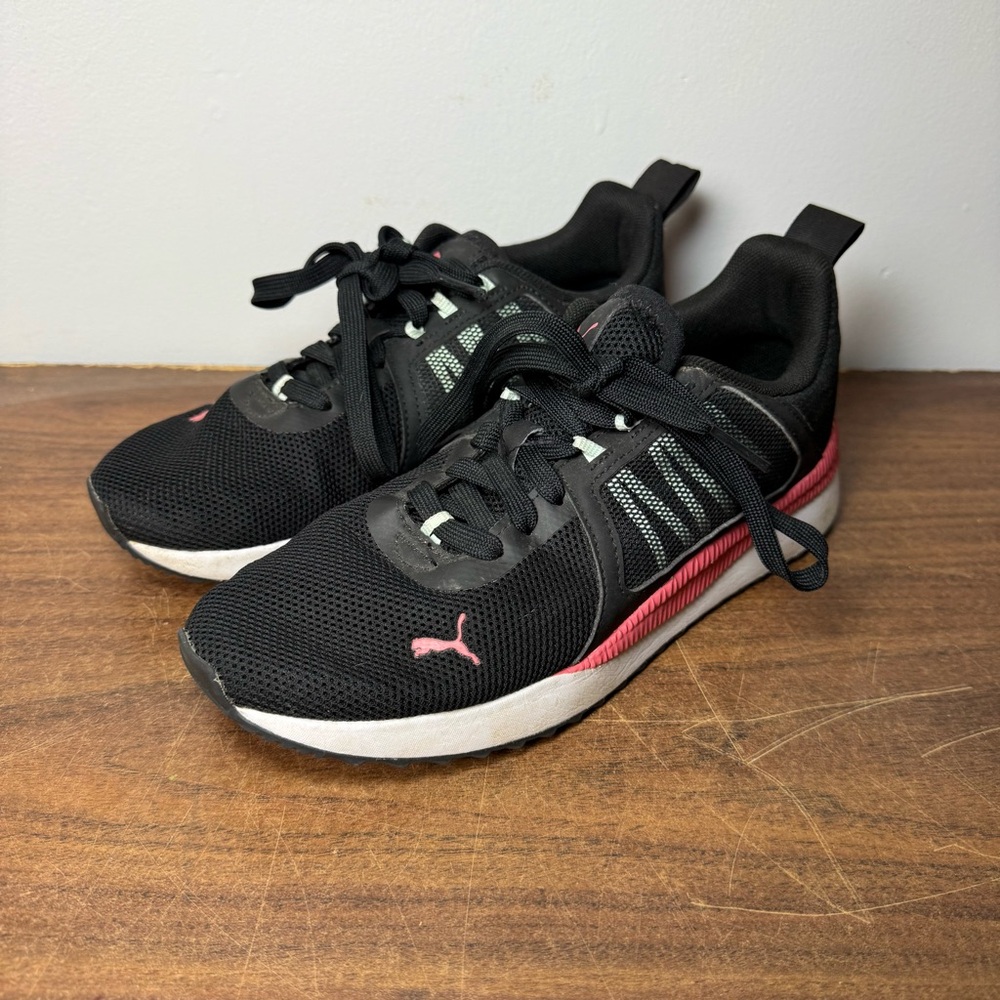 PUMA Pacer Net Cage Black Pink Women’s size 7